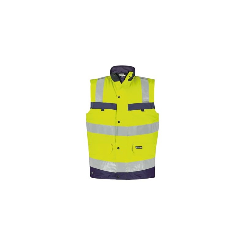 Bilbao Hi-Vis Jacket Yellow/Dark Blue