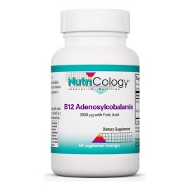 Nutricology B12 Adenosilcobalamina Ácido Fólico 60 Pastillas
