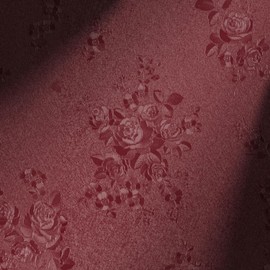 Erfoni Retro Red Wallpaper Dark Red Floral Peel and Stick Wallpaper Thicken Embossed Contact Paper Floral Textured Self Adhesive Wallpaper Solid Pure Flower Contact Paper Removable DIY 78.7"x17.7"