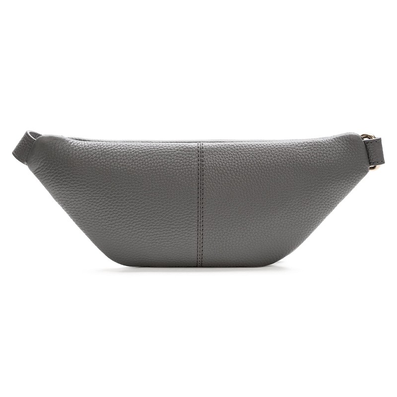 Lazarotti Bologna Women's Leather Belt Bag, Adjustable Shoulder Strap, Large