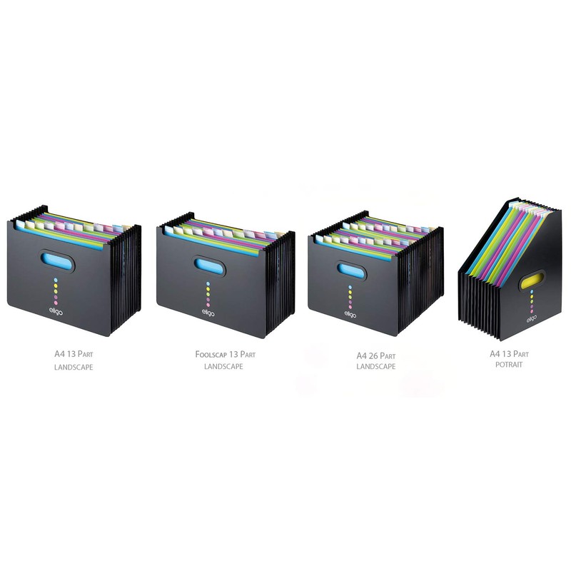Snopake 15171 Eligo 13 Part Desk Storage Expander A4 Portrait
