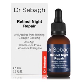 Dr Sebagh Retinol Night Repair - (1 fl oz) | High-Strength Retinol Hydrates & Protects Skin | Promotes a Radiant Complexion | Enriched with Squalane, Rosehip Oil & Vitamin E | Boosts Collagen