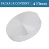 QUARKZMAN 50 mm Diameter Aluminium Disc x 4 Pieces Circular