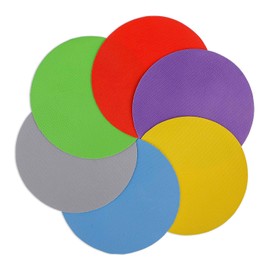 Sibba 6Pcs Rubber Jar Gripper Pads, Multi-Purpose Jar Opener Grippers, Bottle Lid Openers Round Kitchen Coasters for Elderly Children Women Weak Hands