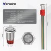 KERWINN 16MM Latching Push Button Switch with Light Reset Self-Locking