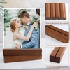 10Pcs Ebony Wood Place Cards Holders for Weddings Party &