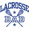 CafePress Lacrosse Dad Oval Car Bumper Sticker