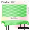 1 Piece Lime Green Polka Dot Rectangle Tablecloth - 54x72“