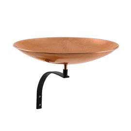 Achla Designs 201-5003 Wall Mount Bracket Birdbath, Polished Copper Plated