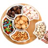 SOUJOY 11'' Lazy Susan Serving Tray, Porcelain 360° Rotatable Serving