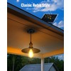 FabStyl Solar Pendant Light Indoor Outdoor, 1000LM Solar Shed Light