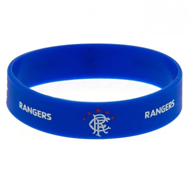 Rangers Rubber Crest Single Wristband - Multi-Colour