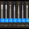 Dokpav 30 Pcs 1/8" Shank Diamond Burr Bits Set, 150