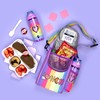 Fringoo - 600ml Kids Water Bottle with Straw & Fliptop