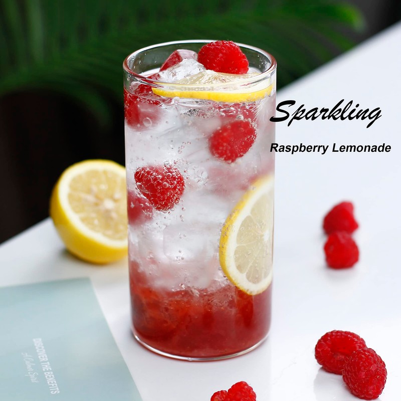 LUXU Drinking Glasses 19 oz, Thin Highball Glasses Set of
