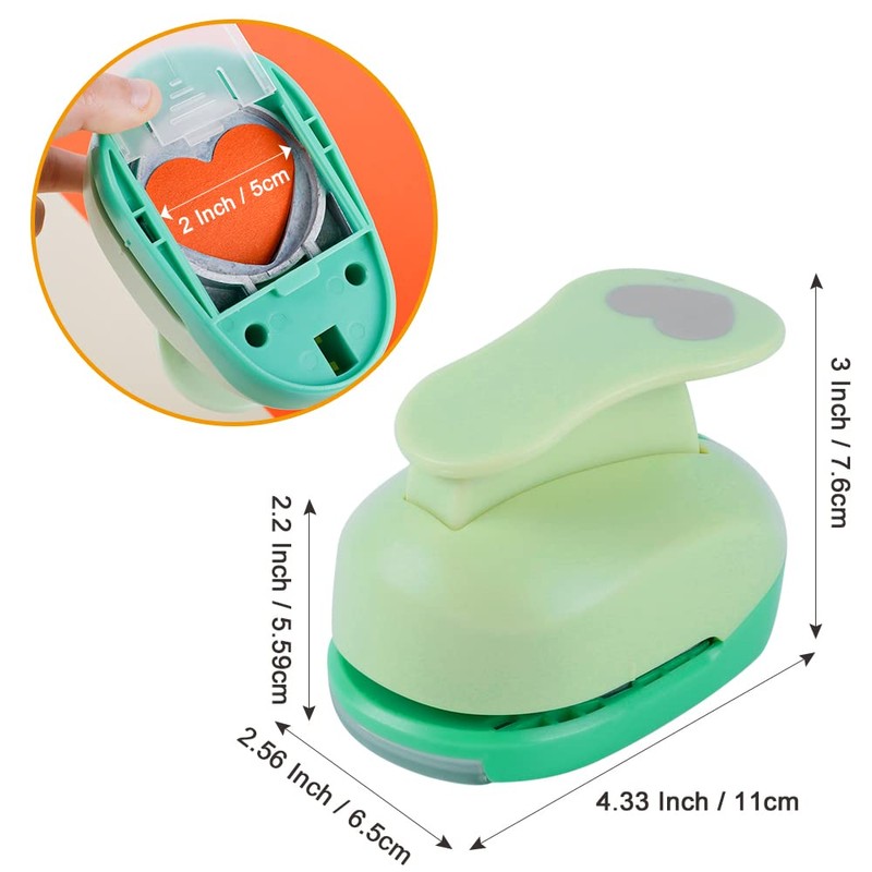 UCEC Heart Punch (Diameter 5.08 cm), DIY Punch Heart, Heart