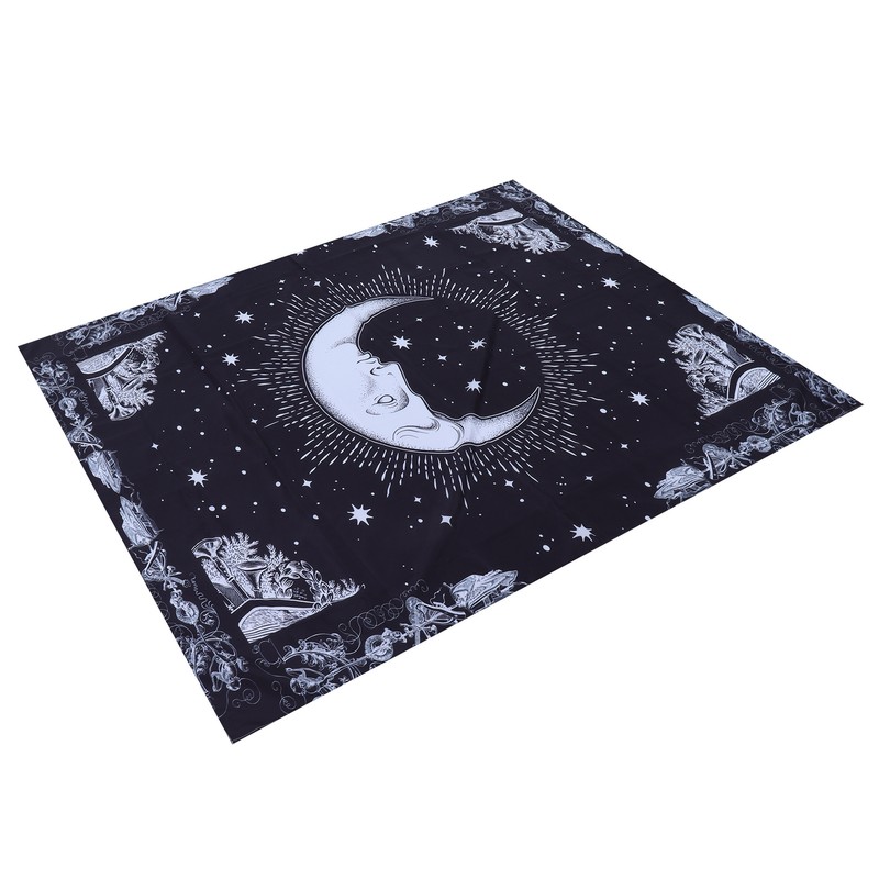 Wall Hanging Tapestry MoonPattern Background Decoration for Living Room Bedroom(150x130cm