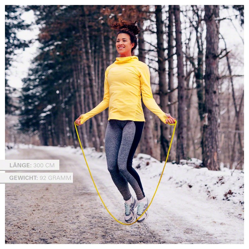 Gymnastics Skipping Rope 300 cm, yellow