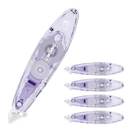 Tombow CT-PAX5C41-5P MONO PAX Correction Tape 0.2 inch (5 mm) Wide, Refill Type, 2.4 ft (6 m), Lavender, 5 Pieces