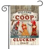Kilyhome Garden Flag Christmas, Chicken Coop Yard Flag Markers, Welcome