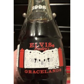Coca-Cola Original Elvis Coca-Cola Wrapped In Graceland Tissue Paper Full Bottle RARE 1998