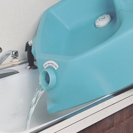 SP Ableware In-Bed Head Wash System, Plastic with Drain Plus - Turquoise (764271000)