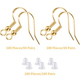 Earring Hooks 600 PCS,925 Sterling Silver Hypoallergenic Earring Hooks for Jewelry Making,Earring Making Supplies with Earring Backs and Jump Rings,Upgraded Premium Earring Making kit.