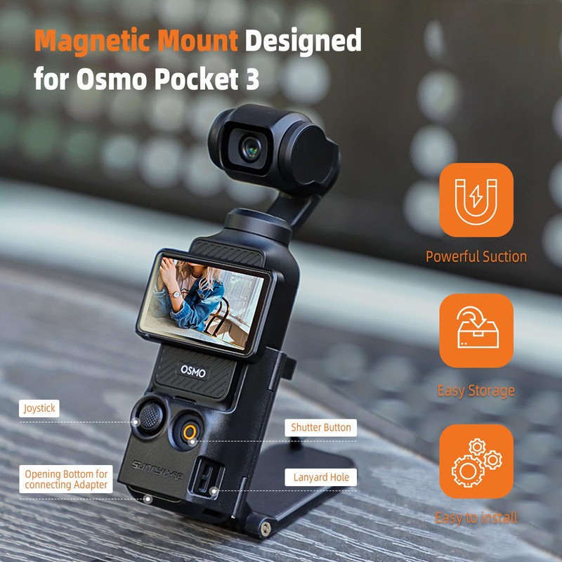 YEHOLDING Magnetic Holder Stand Compatible with DJI Osmo Pocket 3,