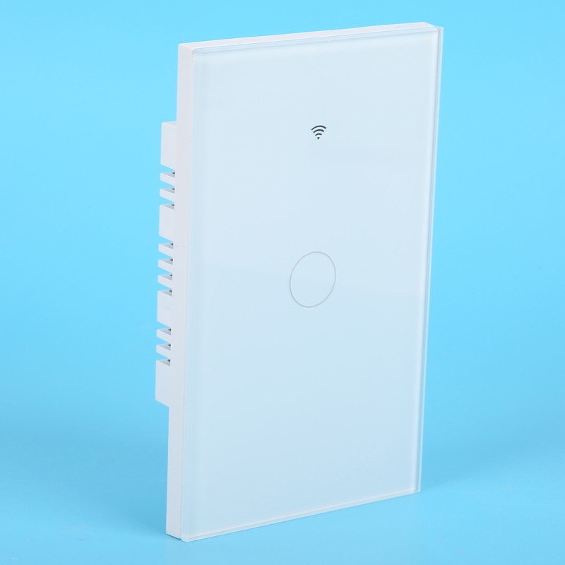Intelligent WIFI Touch Switch Single Fire 1 Channel White AC