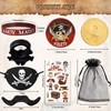 Harrycle 144 Pcs Pirate Party Favors Supplies Include Pirate Bracelet