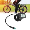 Electric Bicycle LCD Display Waterproof Connector Data Display Meter 24V