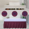 PureFit Wrap Around Ruffled Bed Skirt with Adjustable Elastic Belt
