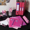 Oxford Premium A4 Lever Arch File, Pink Single Folder, Heavy
