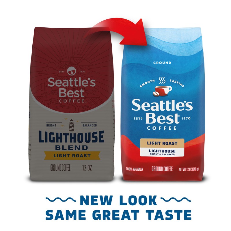 Seattle’s Best Coffee, Light Roast Ground Coffee, Lighthouse, 100% Arabica,