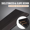 1" Rise Threshold Ramp, 35.4" Wide Natural Rubber Door Ramp