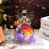 Preserved Flower Rose Gifts In Glass Angel Figurines,Valentines Day Gifts