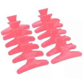 Ari Paquete 12 Pinzas / Mariposas Rosas Ch Secciones , Peinados