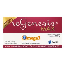 Regenesis Max 52.02 G Caja Con 60 Cpsulas Sin Sabor                                                                                                   