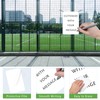2 x Empty Aluminium Sign White Signs Message Board Metal