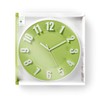 Nedis Large Wall Clock for Livingroom, Kitchen or Bedroom, Green