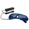 Aquat Shutter El Wire Neon Rave Glasses Light Up Flashing