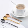 8 Pcs Coffee Spoons Teaspoons 5.3-Inch Matte Frosted Handle Stainless