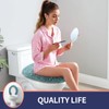 Baahrnom Luxury Soft Microfiber Toilet Lid Cover Machine Washable Solid