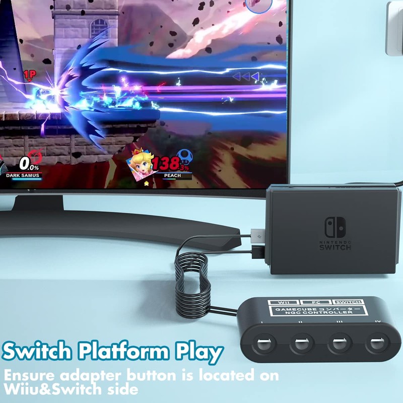 Gamecube Controller Adapter for Switch Gamecube Adapter Wii U and