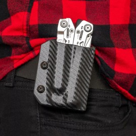 Gerber Kydex Multi-Tool Sheath Holder - for the GERBER SUSPENSION NXT - USA Made - Carbon Fiber Orange