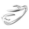 Jewboo Silver 925 Original Forest Deer Antler Women's Ring Birthday