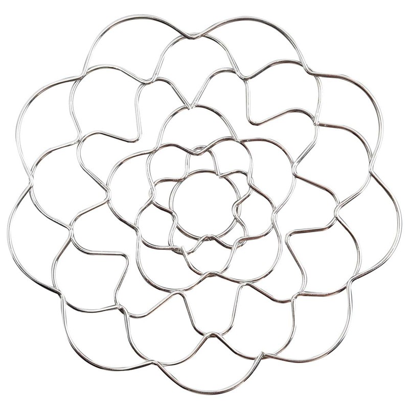 Eyech 3PCS Flower Arrangement Holder, 4", 5", 6" Metal Flower