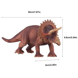 Zerodis Realistische Dinosaurier Triceratops Figuren Pädagogisch Spielzeug Spielfiguren Realistische Prähistorische Robuste Dinofigur für Junge Partyzubehör Lernstoffe (#1)