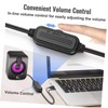 KOMBIUDA 1pair USB-Powered Computer Speakers RGB Lighting Omnidirectional Sound Portable