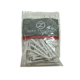 Zero Friction Performance Tees 2 3/4" 3-Prong Biodegradable White 2 packs of 75
